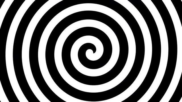 Hypnotic inward spiral digital background 4k