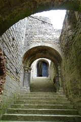 Inside Castle Rising, King's Lynn, Norfolk, England, UK