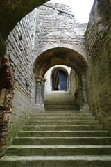Fototapeta premium Inside Castle Rising, King's Lynn, Norfolk, England, UK