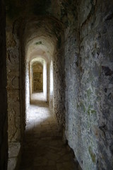 Fototapeta na wymiar Inside Castle Rising, King's Lynn, Norfolk, England, UK
