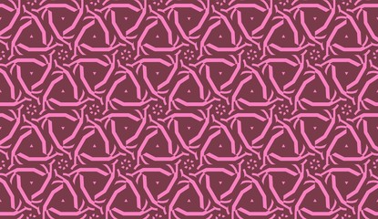 Design pattern with abstract modern ornament. Triangles style. Vector Seamless illustration.