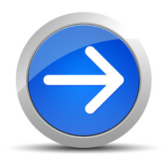 Next arrow icon blue round button illustration