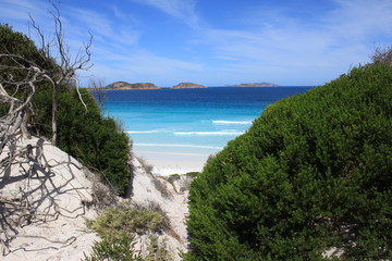 beautiful beach Lucky Bay in Australia, down under