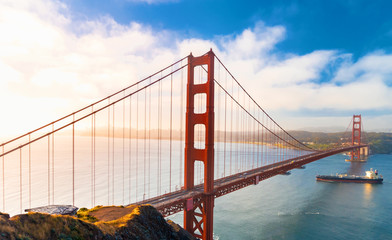 San Francisco's Golden Gate Bridge from Marin County