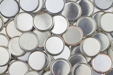Batteries for the watch. Background, texture.