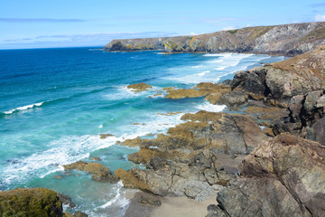 coste della cornovaglia a Porthcurno