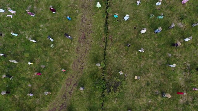 Zombies in Finnland aus der Luft