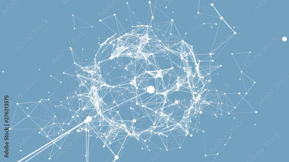 Poster plexus digital dynamic wallpaper. bound lines and points.