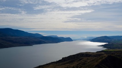 sun reflected in the lake