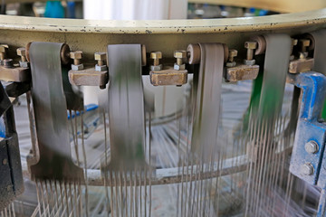 Fototapeta premium Textile machinery in the factory