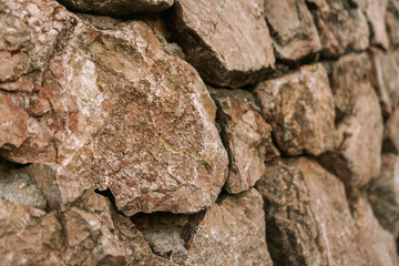 Wall of large stones background