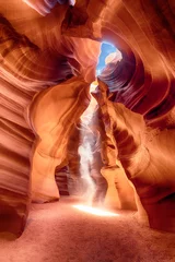 Foto op Plexiglas Donkerbruin antilope slot canyon
