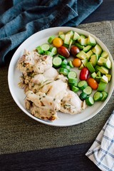 Grilled Chicken and Vegetable Side