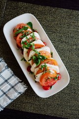 Fresh Mozzarella Cheese and Tomato Caprese Salad