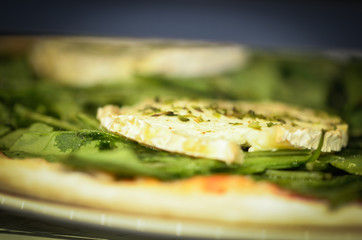 fresh italian pizza - close up view