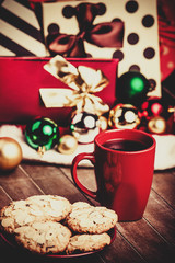 Cookies and cup of coffee