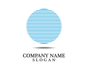 Circle logo and symbols business technology