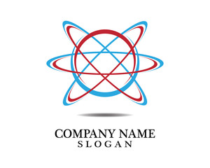 Circle logo and symbols business technology