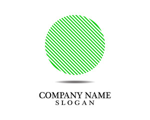 Circle logo and symbols business technology