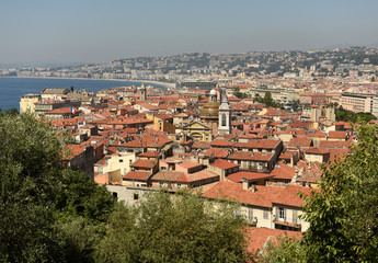 Fototapeta premium Cityscape of Nice, France. Panorama of the Nice.