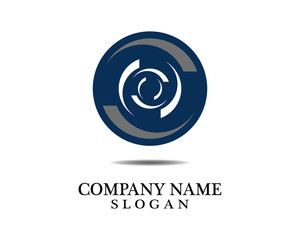 Vortex circle logo and symbols template icons app