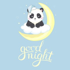 Cute Panda Vector illustration