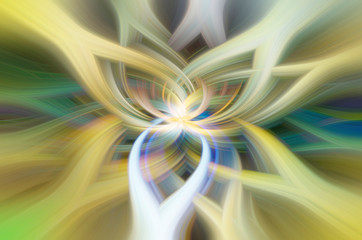 Abstract Photograph computer manipulted swirling pattern 