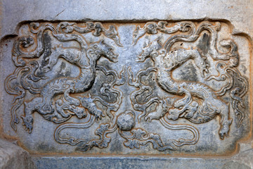 Ancient Chinese rock carving technology
