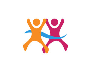 Adoption Logo community logo template vector icon