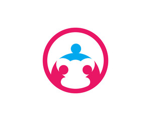 Adoption Logo community logo template vector icon