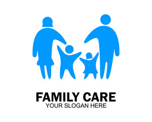 family care love logo and symbols template