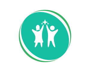 Kids concept vector illustration icon design