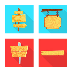 Vector design of raw and wooden logo. Set of raw and forest stock symbol for web.