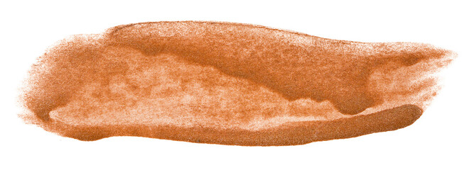 paint stain, golden metallic paint.