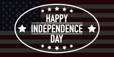4th of july Independence Day banner vector