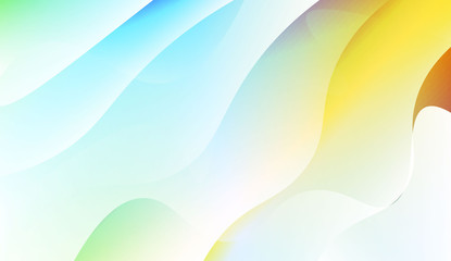 Blurred Decorative Design In Abstract Style With Wave, Curve Lines. For Elegant Pattern Cover Book. Vector Illustration with Color Gradient.