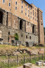 Obraz premium Panoramic view of Roman Forum in city of Rome
