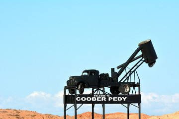 Coober Pedy Road sign South Australia