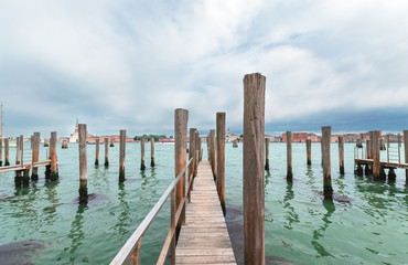 View at Venice lagoon, day foto