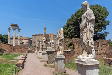 Fototapeta premium House of the Vestals at Roman Forum in city of Rome
