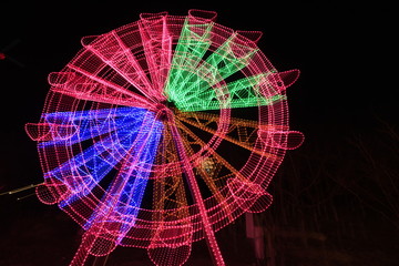 Ferris wheel stretching effect