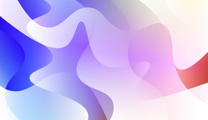 Abstract Shiny Waves. For Your Design Ad, Banner, Cover Page. Vector Illustration with Color Gradient.