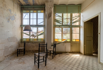 interior of an old house