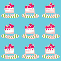 Cake with Strawberries Repeat