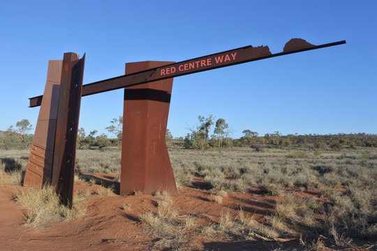 Red Centre Way In Northern Territory Central Australia Outback