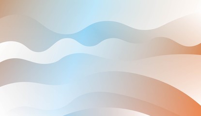 Wavy Background. For Futuristic Ad, Booklets. Vector Illustration with Color Gradient.