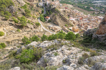 Fototapeta na wymiar a view over the suburb of Mula city, province of Murcia, Spain