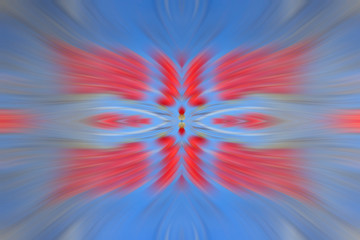 radial color pattern, closeup of photo