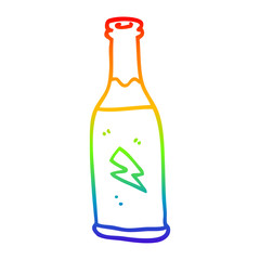 rainbow gradient line drawing cartoon cheap drink