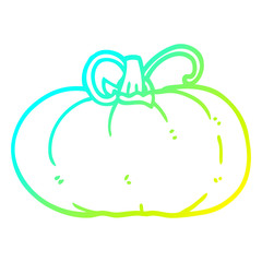 cold gradient line drawing cartoon winter squash